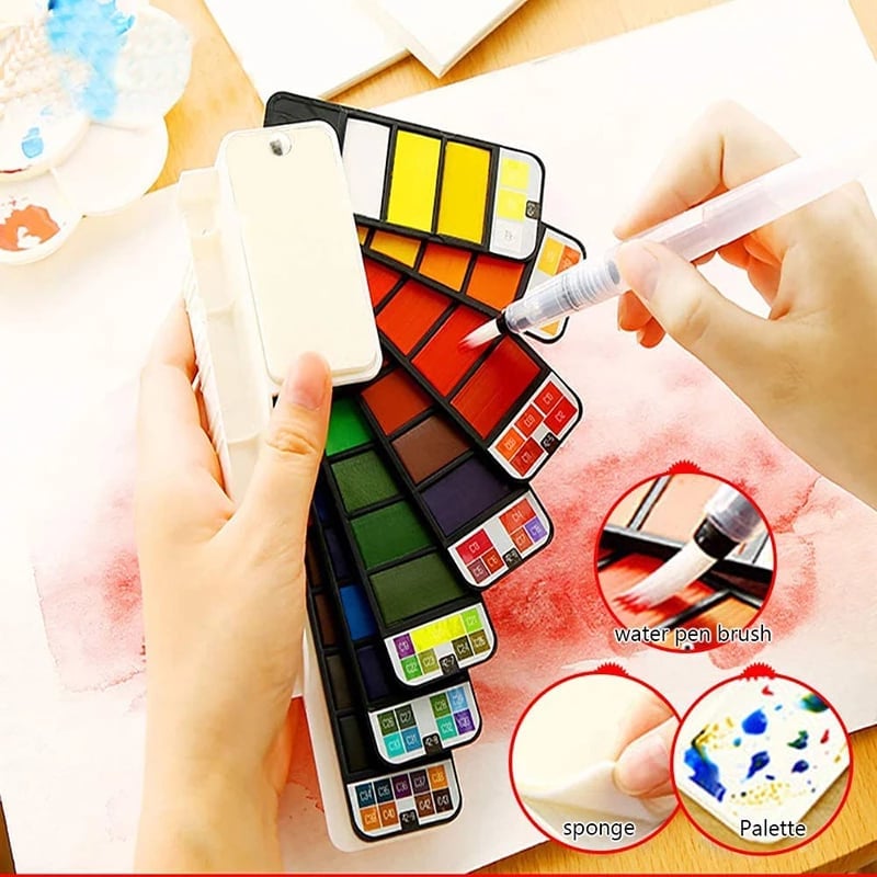 PaintMate™ – Praktische Reisset Voor Waterverf