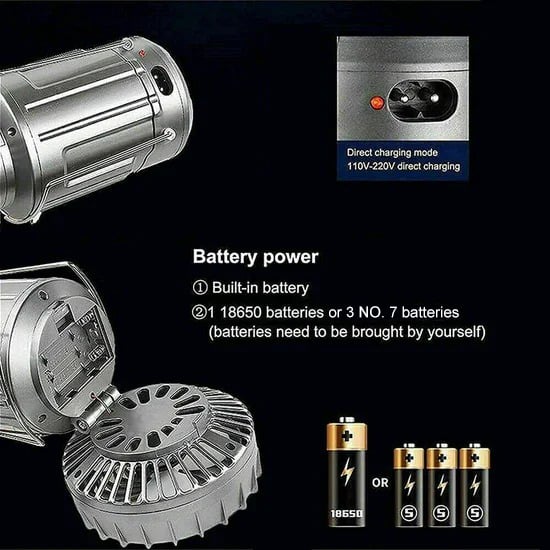 Solari™ - 6 in 1 Draagbare Zonne-LED Campinglamp
