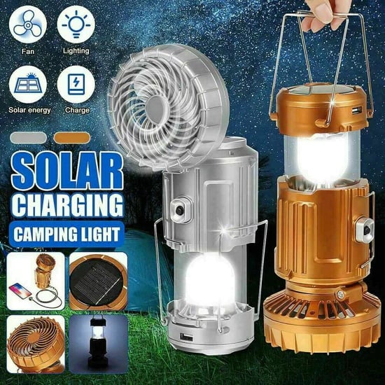 Solari™ - 6 in 1 Draagbare Zonne-LED Campinglamp