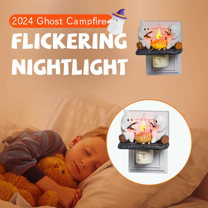 Spooklight™ - Schattig Spooknachtlampje met Flikkerend Kampvuureffect