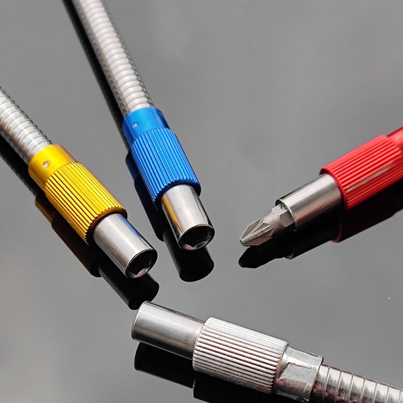 1+1 Gratis | FlexiBit™ Zeskantas Welle Metaal Flex Universele Uitbreidings Bit Houder
