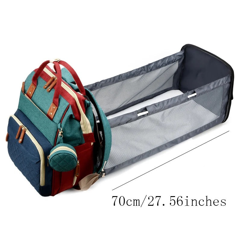 BedBag™ - De 2-in-1 Luiertas Voor Stressvrije Ouders!