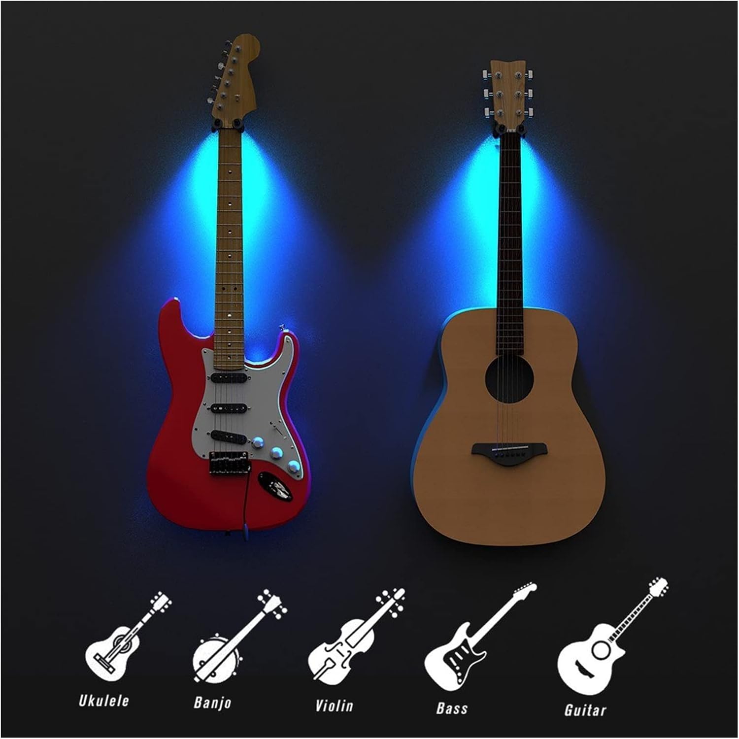 GlowStand™ - LED-gitaarstandaard