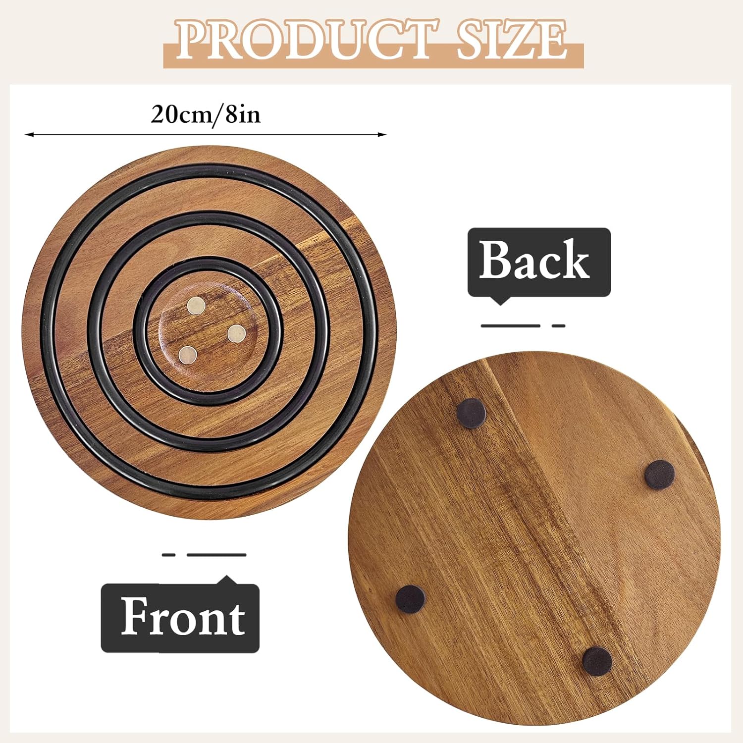 MagniWood™ - Magnetische houten onderzetters