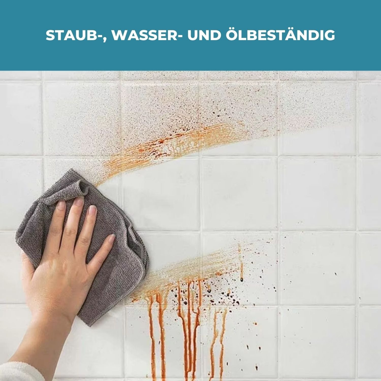 SpotGuard™ – Transparante, Olie-afstotende Muursticker Voor De Keuken