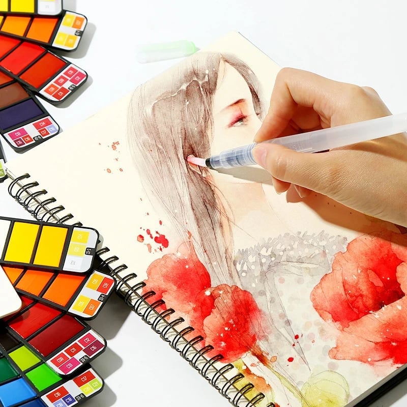 PaintMate™ – Praktische Reisset Voor Waterverf