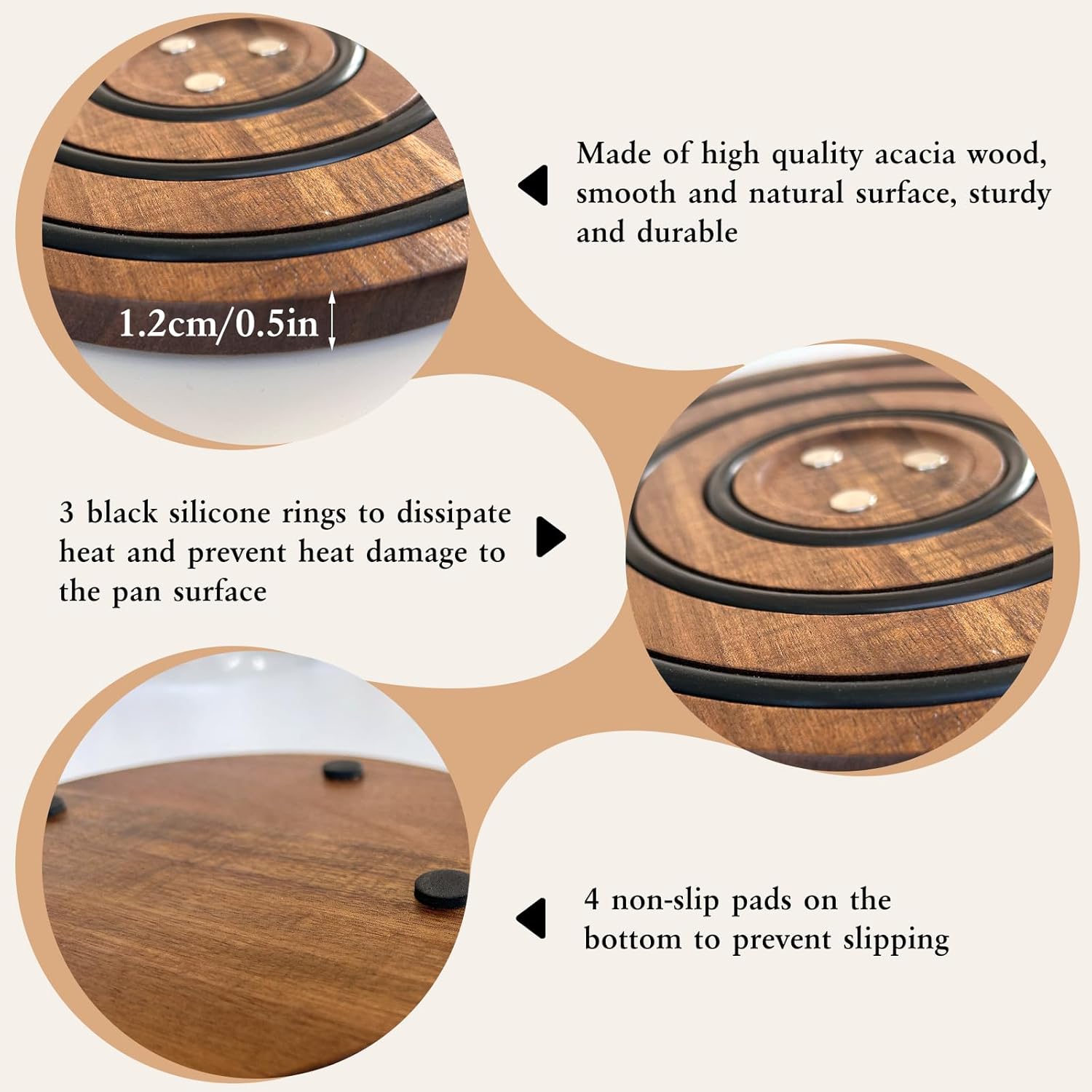 MagniWood™ - Magnetische houten onderzetters