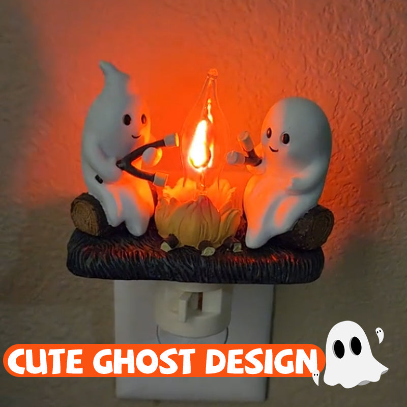Spooklight™ - Schattig Spooknachtlampje met Flikkerend Kampvuureffect