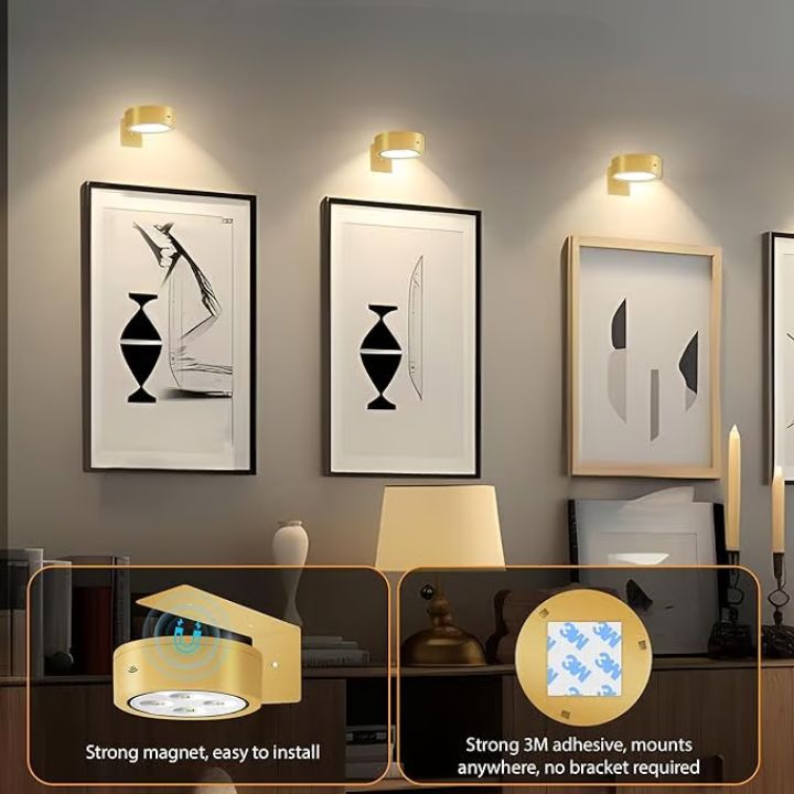 1+1 GRATIS | LumiMag™ Magnetische LED-Wandlamp voor Foto's