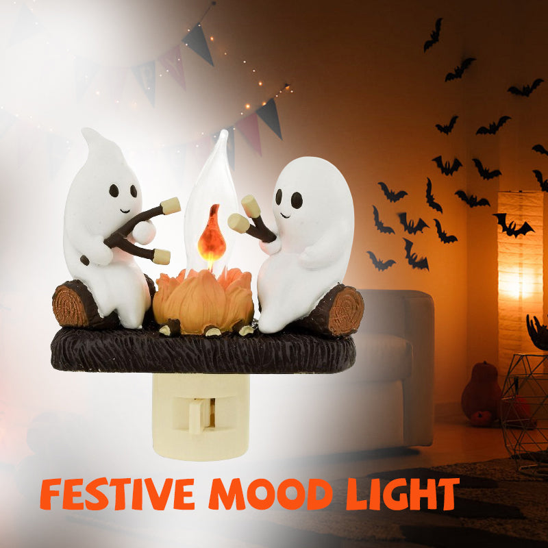 Spooklight™ - Schattig Spooknachtlampje met Flikkerend Kampvuureffect