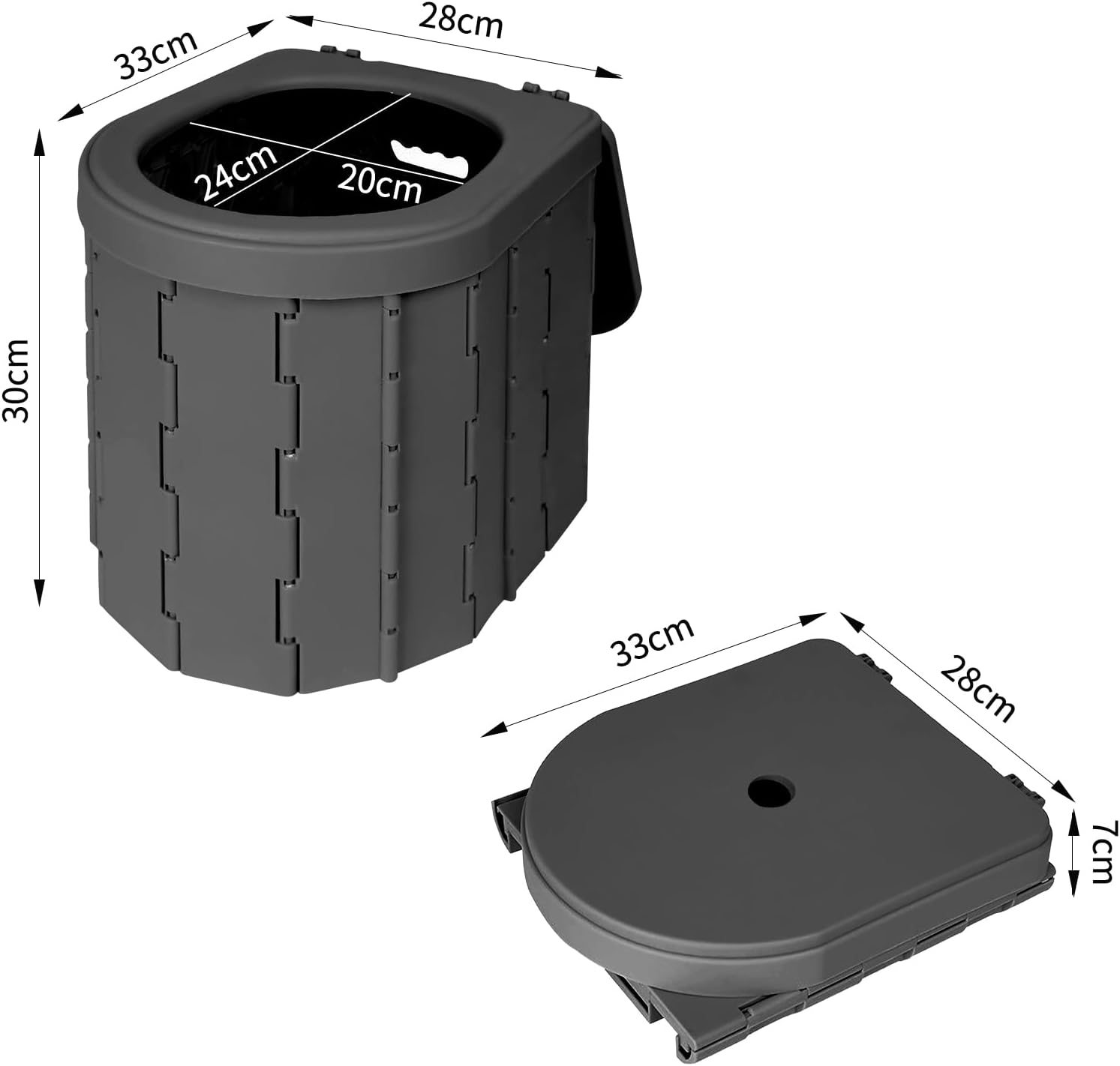 FoldaLoo™ – Draagbaar Vouwtoilet