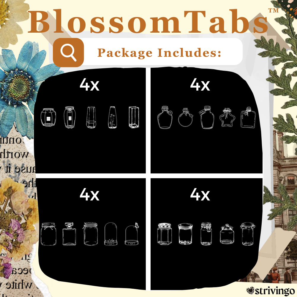 BlossomTabs™ - DIY Transparante Lesezeichen (Set van 80 stuks)
