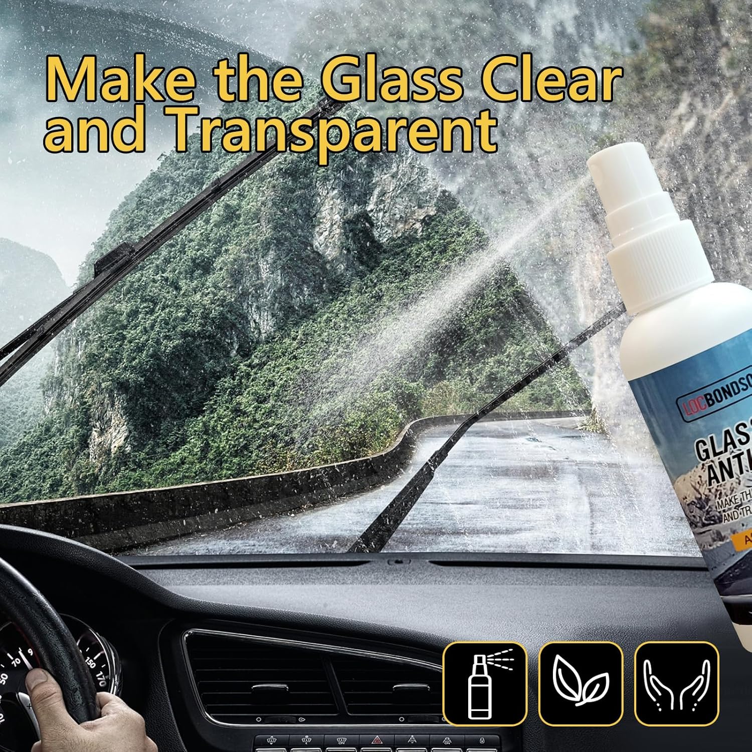 ClearView™ – Multifunctioneel Antivog spray voor brillen, autoventilaties, zwembrillen