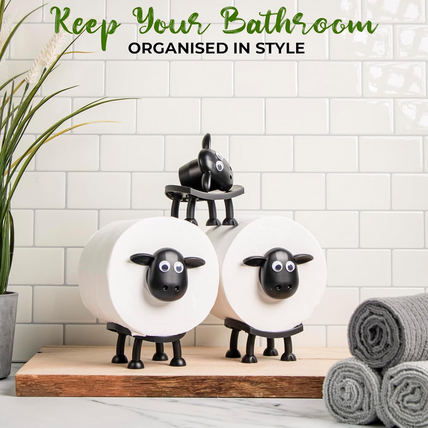 1+1 GRATIS | Baahluxe™ Toiletrolhouder voor Schapen!