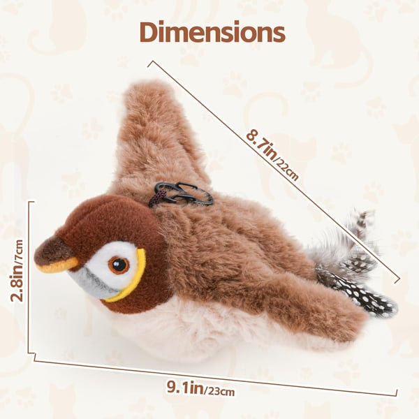 Chirp™ - Interactief Kattenspeeltje met tjilpende Vogels