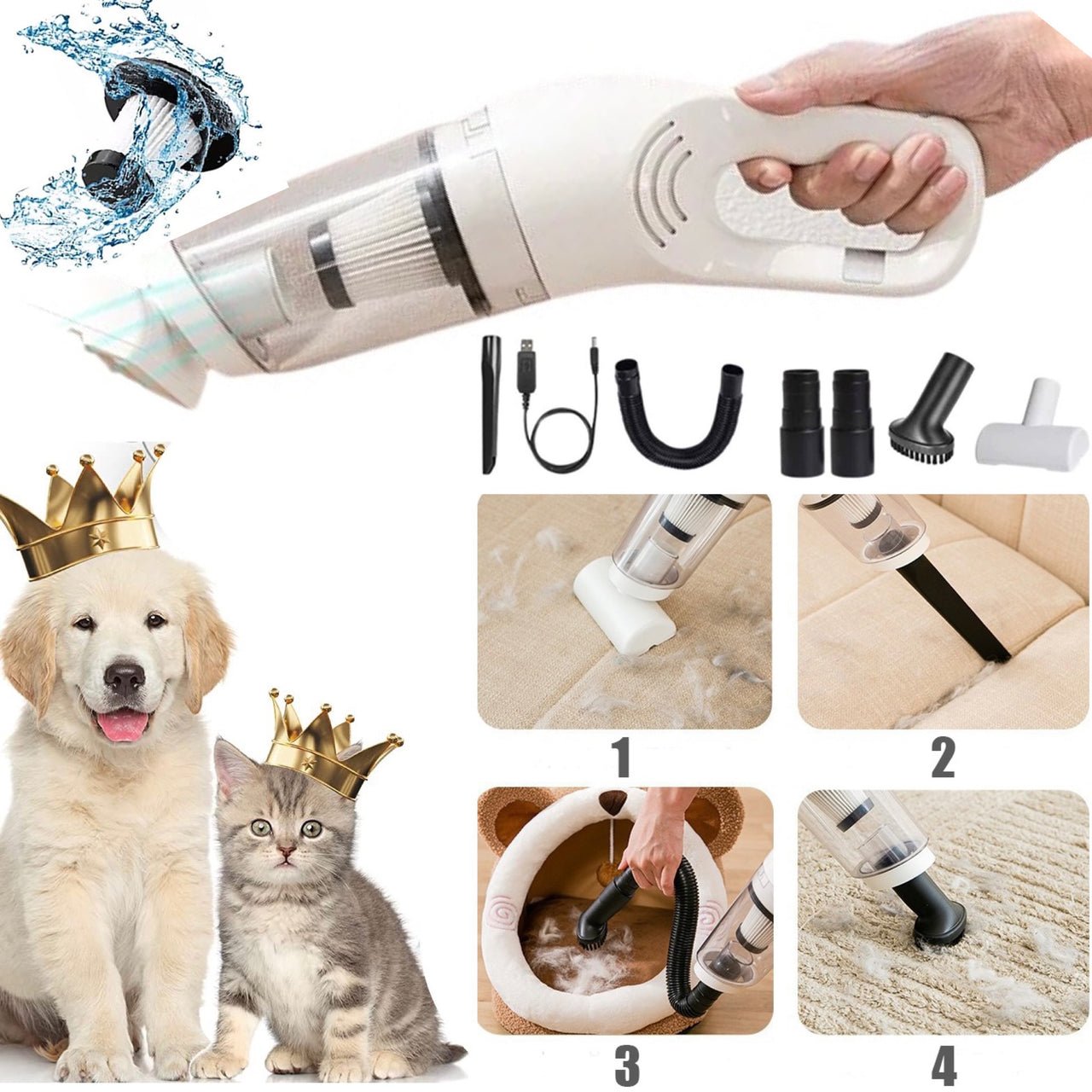 FurVac™ - Dierenhaar Grooming Stofzuiger