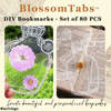 BlossomTabs™ - DIY Transparante Lesezeichen (Set van 80 stuks)