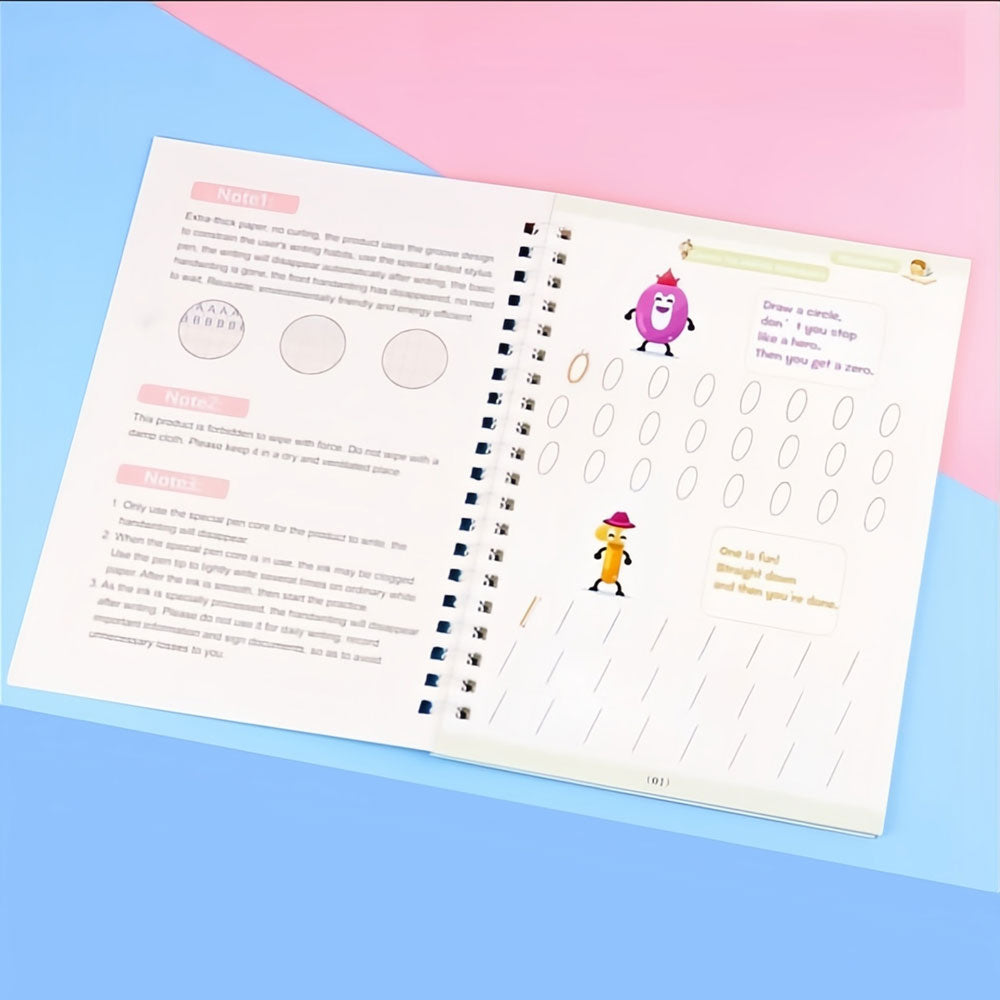 MagicBook™ - Snelle Vooruitgang in Handschrift en Wiskunde!