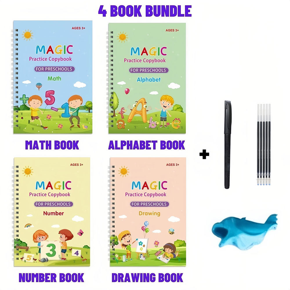 MagicBook™ - Snelle Vooruitgang in Handschrift en Wiskunde!