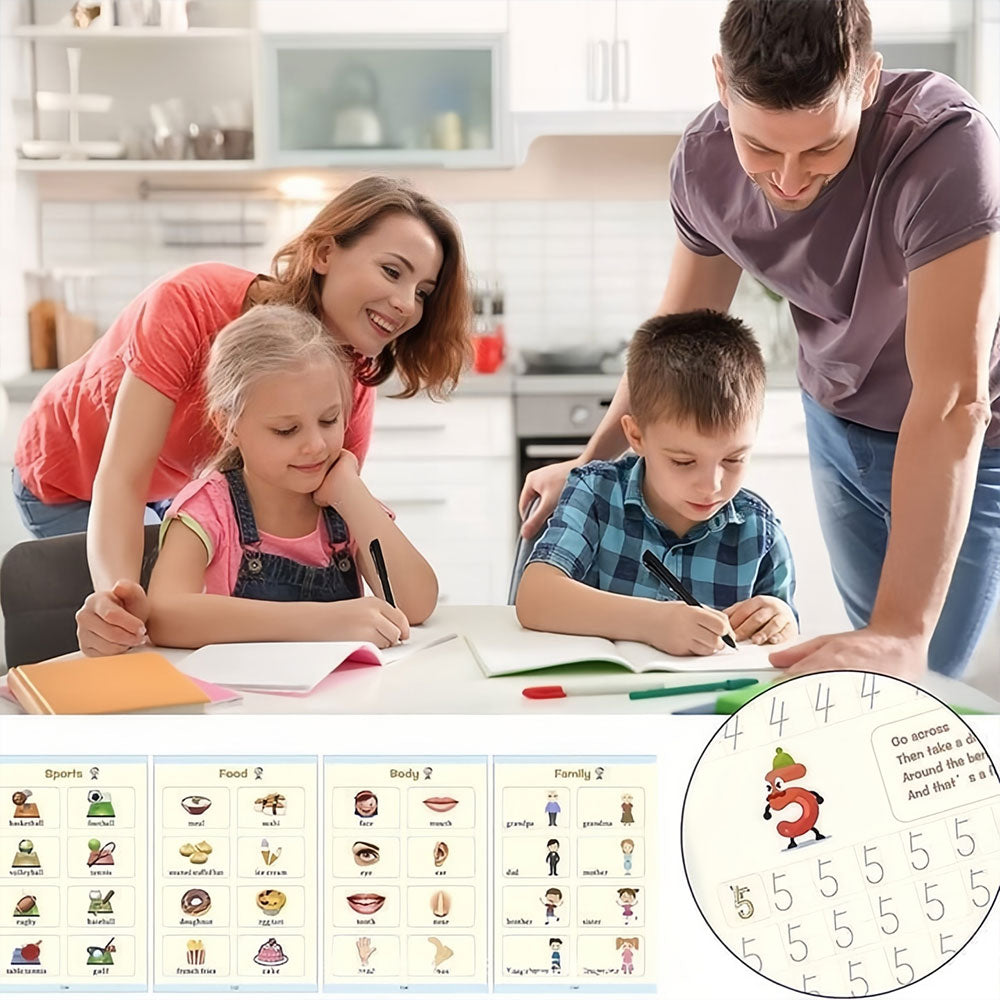 MagicBook™ - Snelle Vooruitgang in Handschrift en Wiskunde!