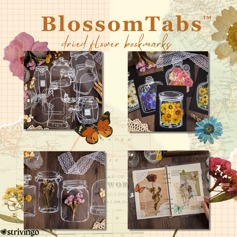 BlossomTabs™ - DIY Transparante Lesezeichen (Set van 80 stuks)