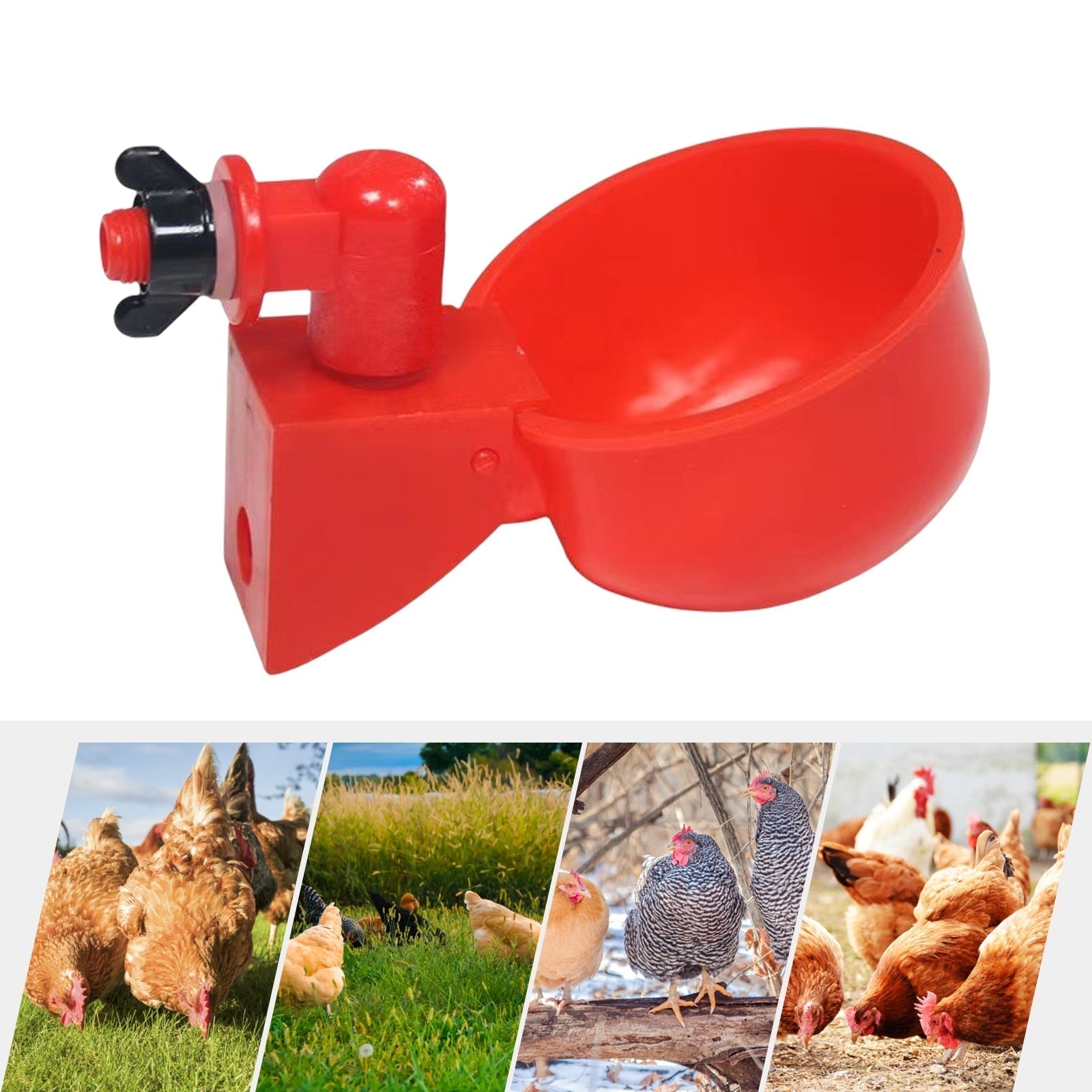 3+3 GRATIS | HydraCup™ Automatische Watervoorziening voor Pluimvee