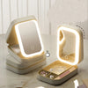 GlamBox™ - LED Driekleurige Verstelbare Make-up Spiegelcase