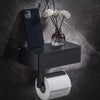 Rolluxe™ – 2-in-1 toiletrolhouder met plank en opbergdoos