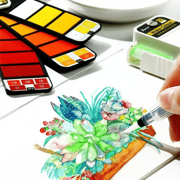 PaintMate™ – Praktische Reisset Voor Waterverf