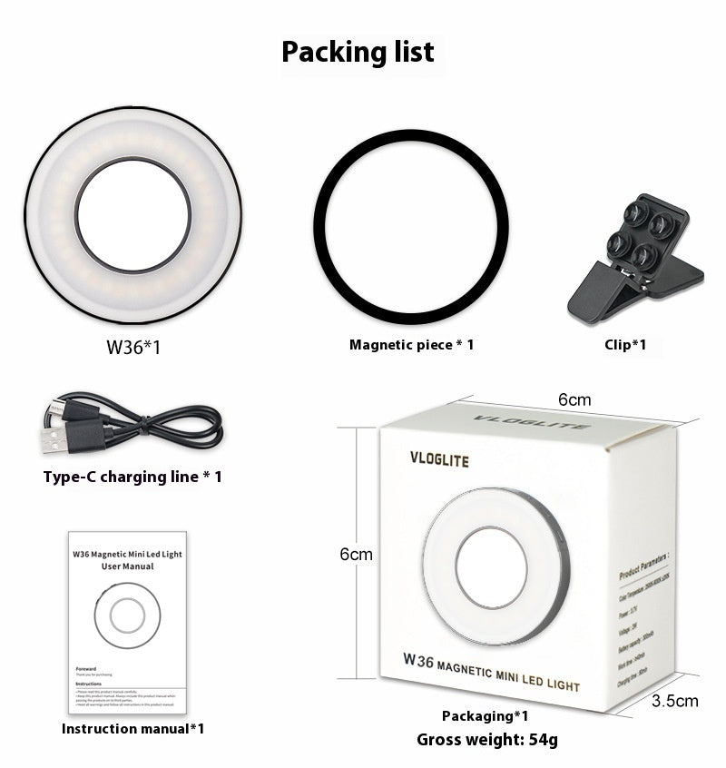 MagniLight™ - Mini magnetisch selfie-lamp