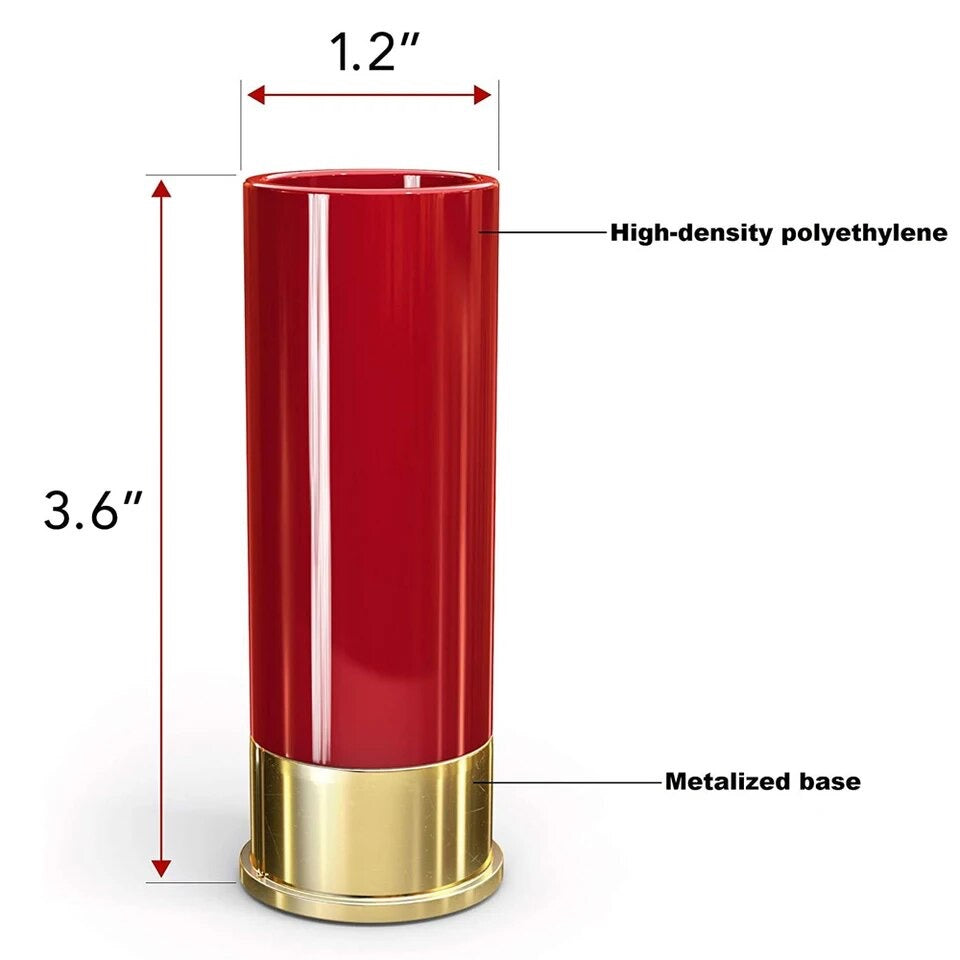 Blastware™ - Schnapsglazen met 12 Gauge, set van 4