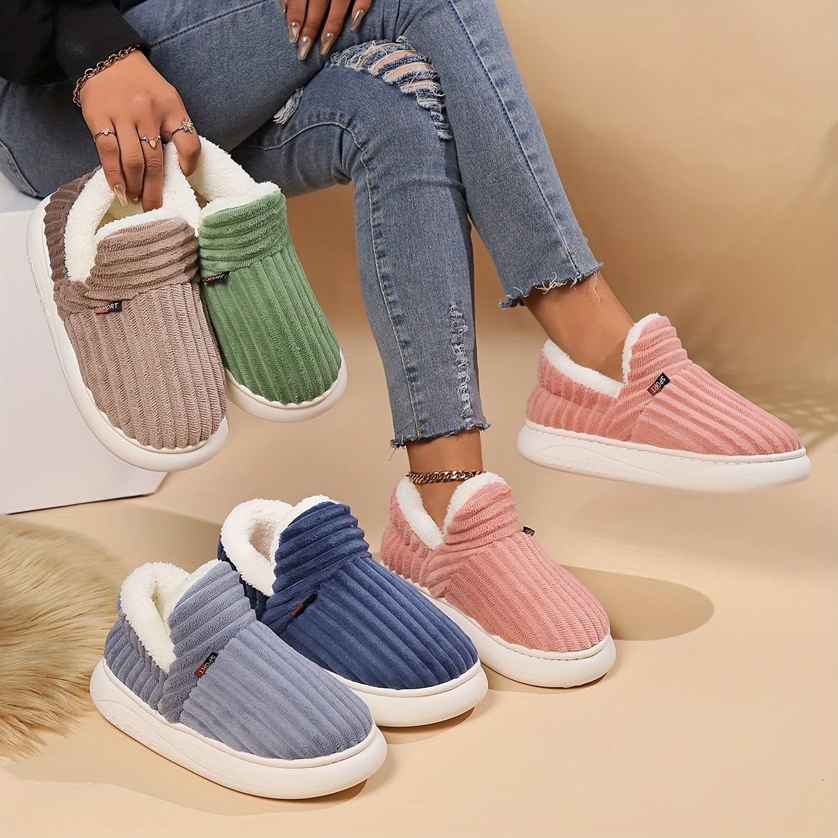 FluffySteps™ - Warme Pantoffels