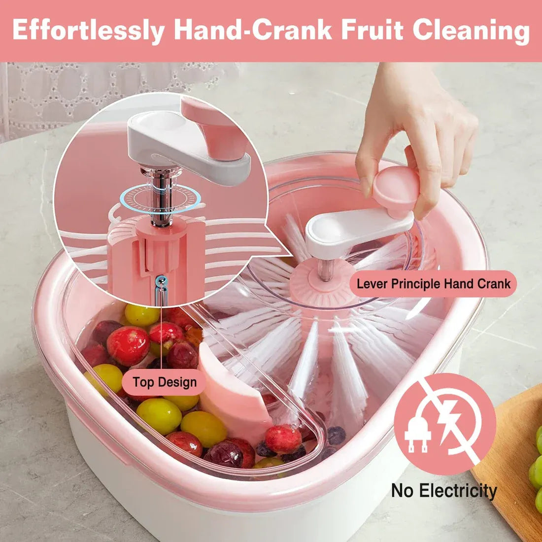 SpinWash™ - Vers fruit en groenten binnen handbereik!