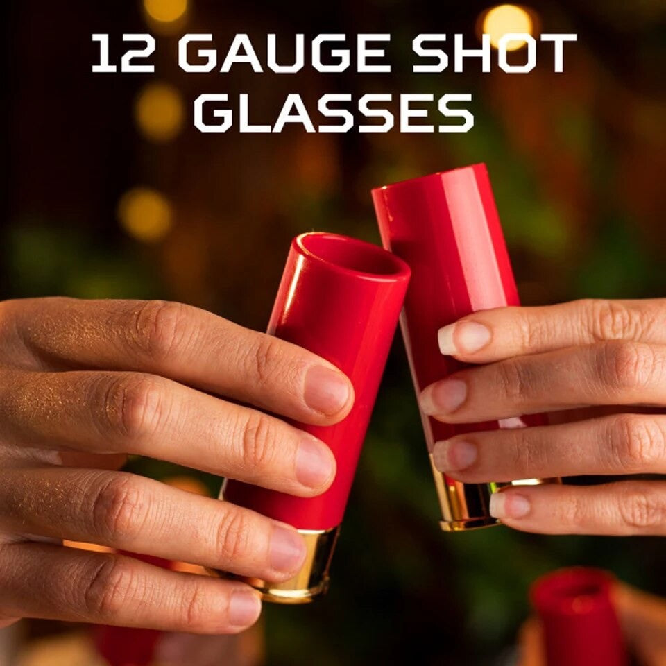 Blastware™ - Schnapsglazen met 12 Gauge, set van 4